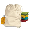 Wholesale Large Heavy Duty cotton Drawstring Laundry Bag foldable Storage Canvas Laundry Bag